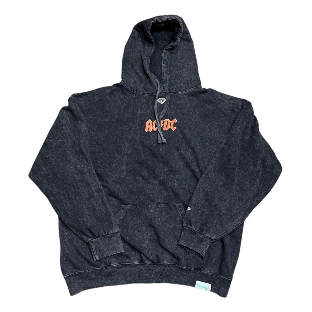 Diamond Supply Co X AC/DC Pullover Hoodie Sweatshirt Men’s Sz XL - Picture 1 of 4